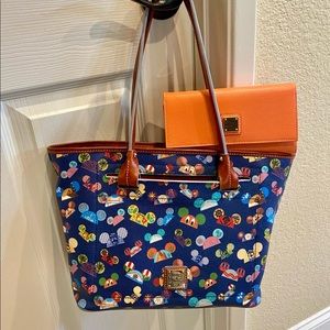 Dooney & Bourke: “I am Ears" or "Ear Hat" Disney Tote AND Coordinating 🍊 Wallet